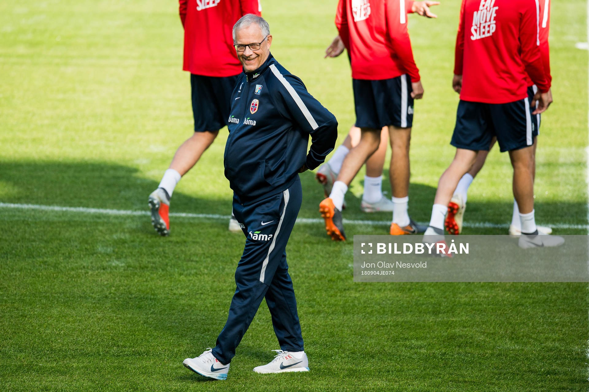 Lars Lagerbäck, head coach of Norway