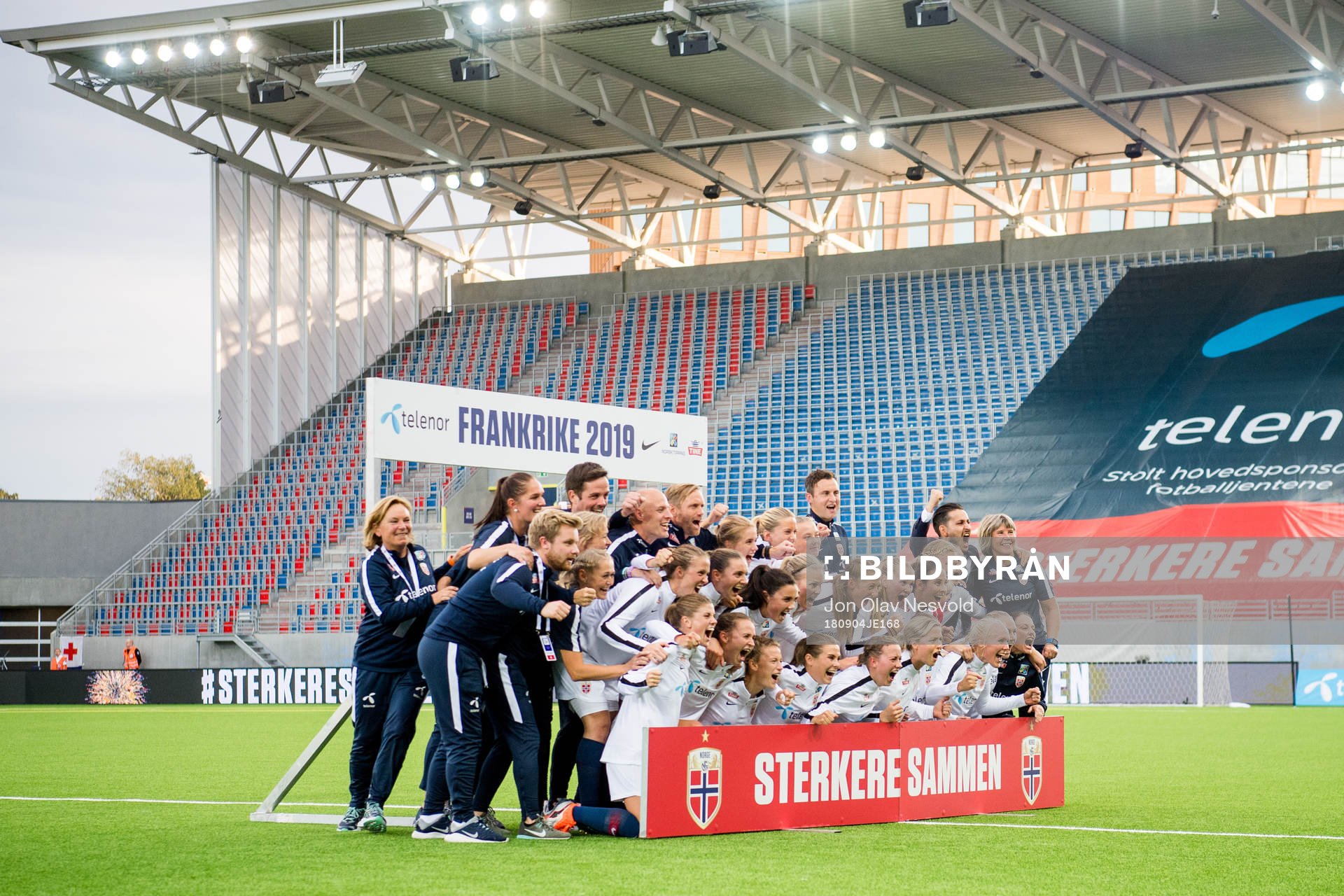 The players of Norway celebrate