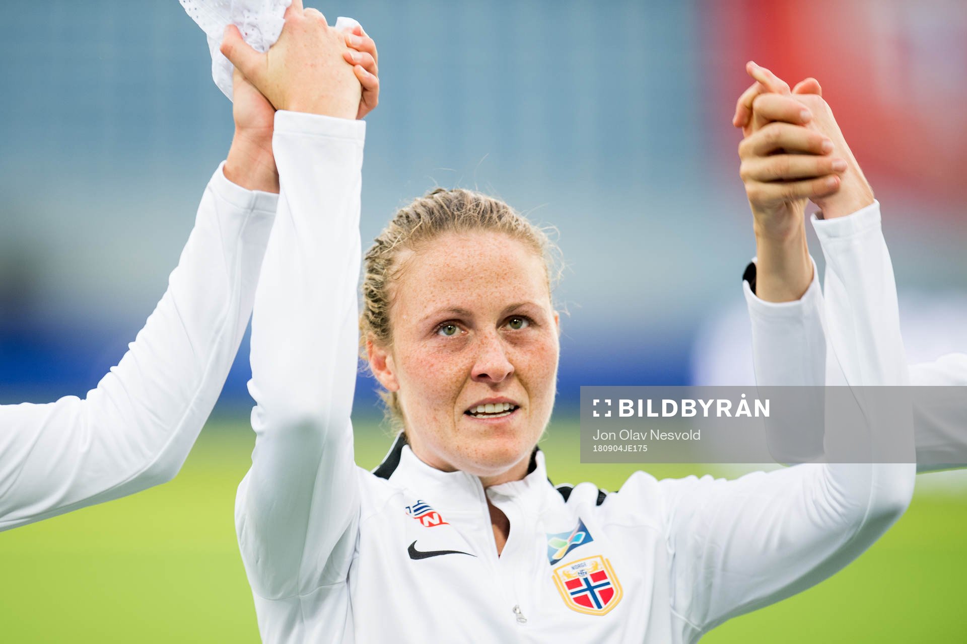 Isabell Herlovsen of Norway celebrates