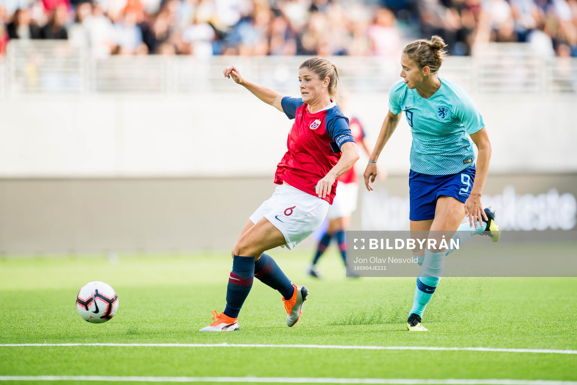 Maren Mjelde of Norway and Anna Margaretha Marina Astrid