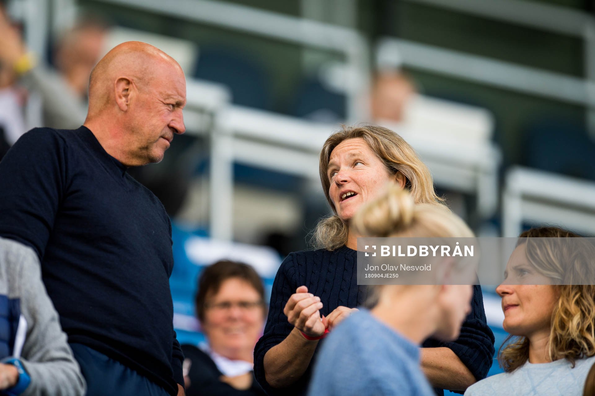 Nils Johan Semb, sports director of Norway, and Hege Riise,