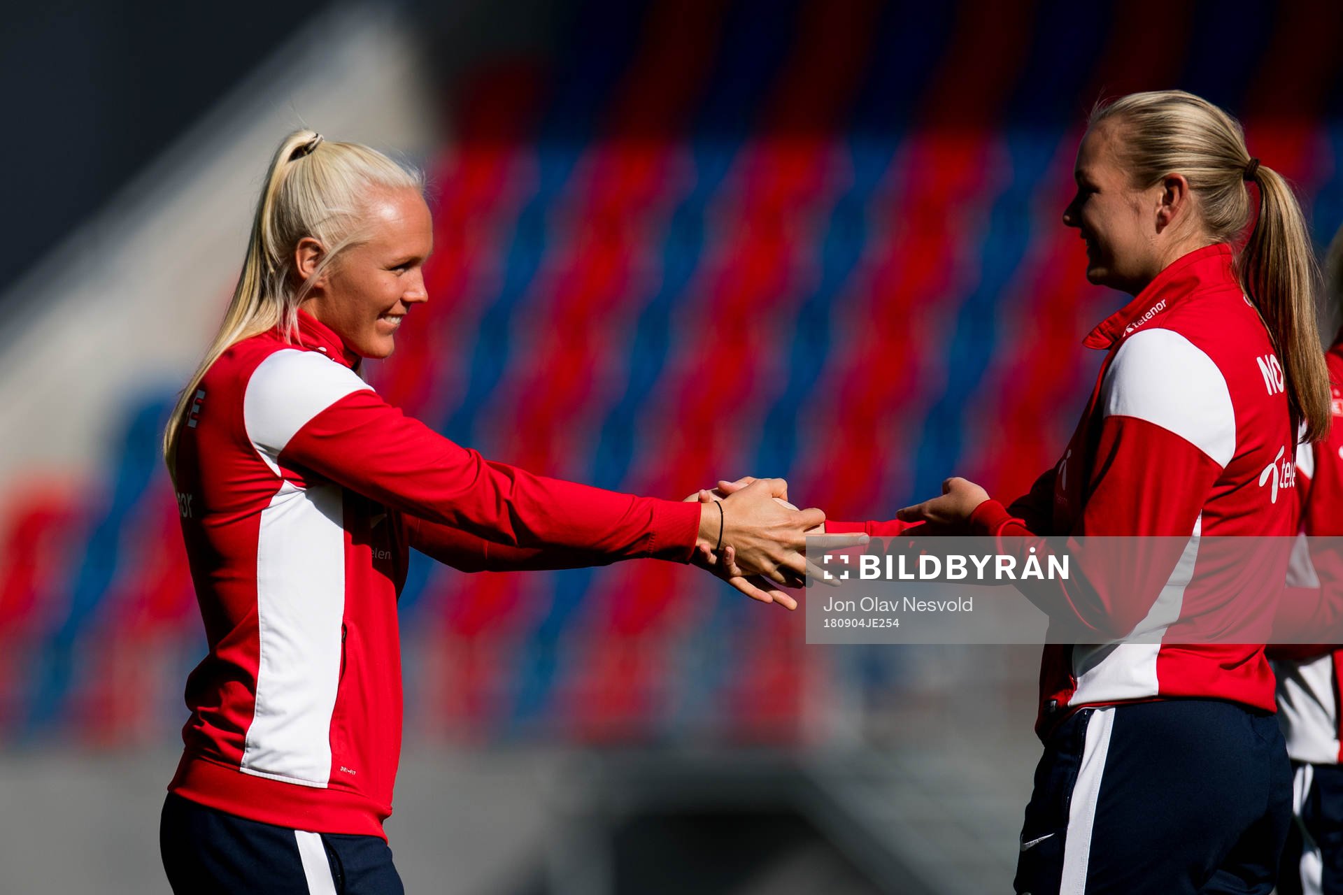 Maria Thorisdottir and Lisa-Marie Karlseng Utland of Norway