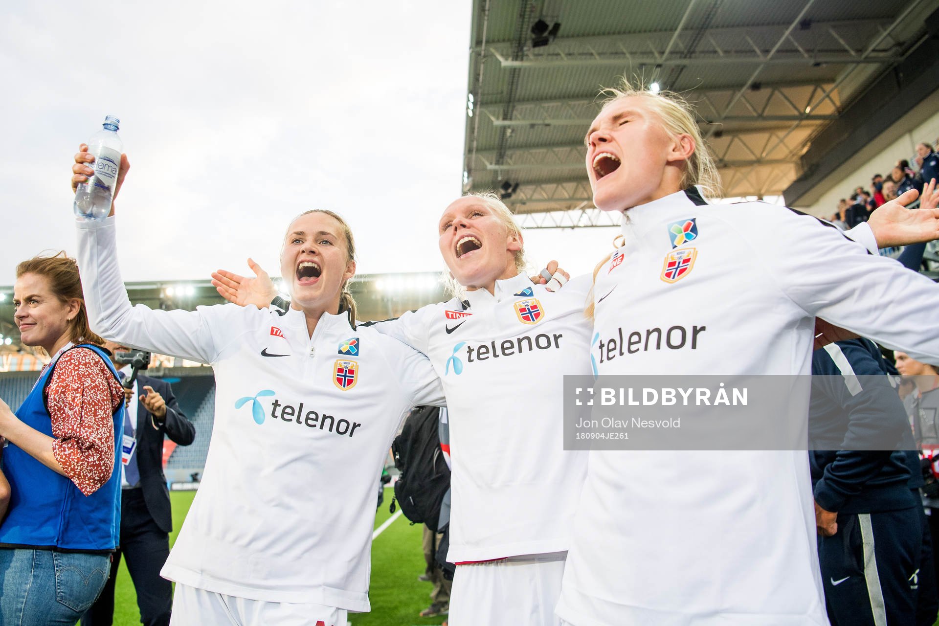Caroline Graham Hansen, Maria Thorisdottir and Kristine