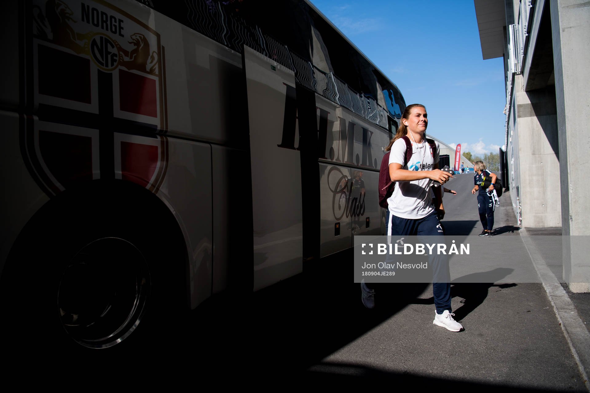 Emilie Bosshard Haavi of Norway arrives