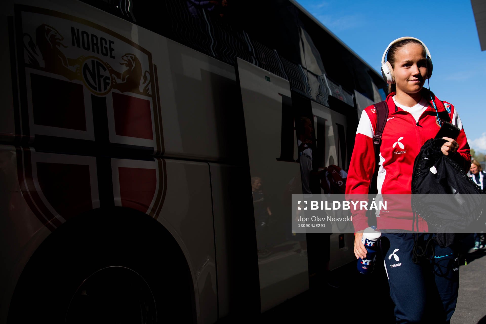 Guro Reiten of Norway arrives