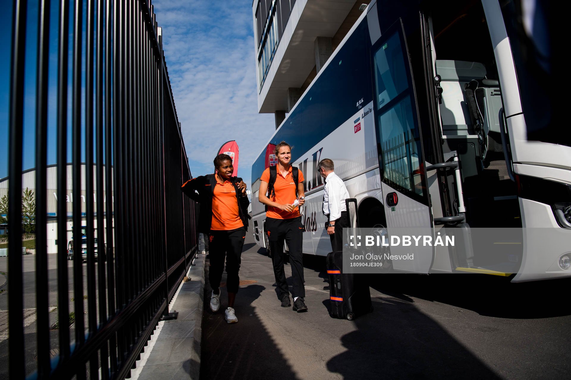 Anna Margaretha Marina Astrid Miedema of Netherlands arrives