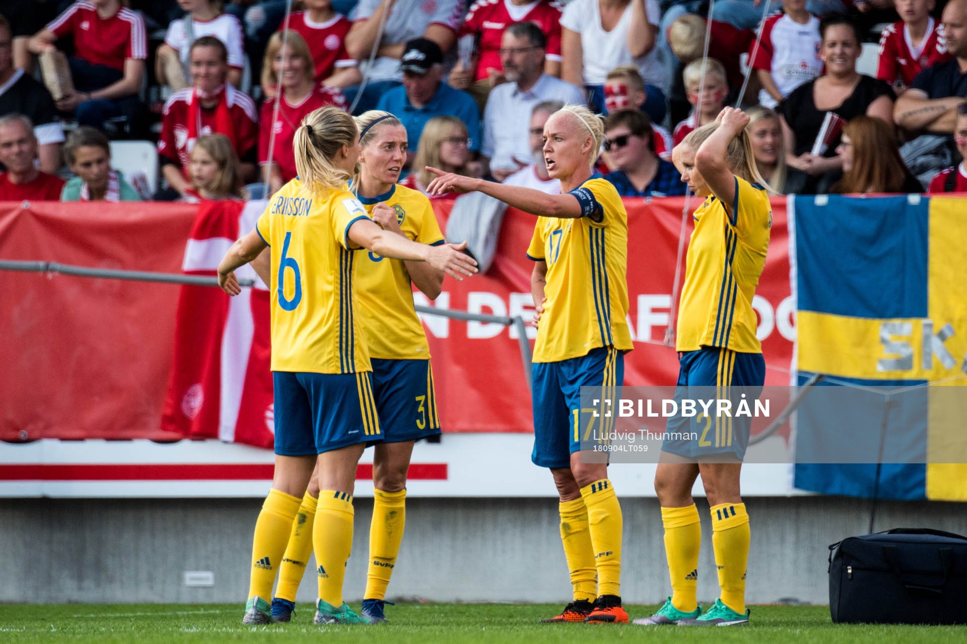 Sveriges Magdalena Eriksson, Linda Sembrant, Caroline Seger