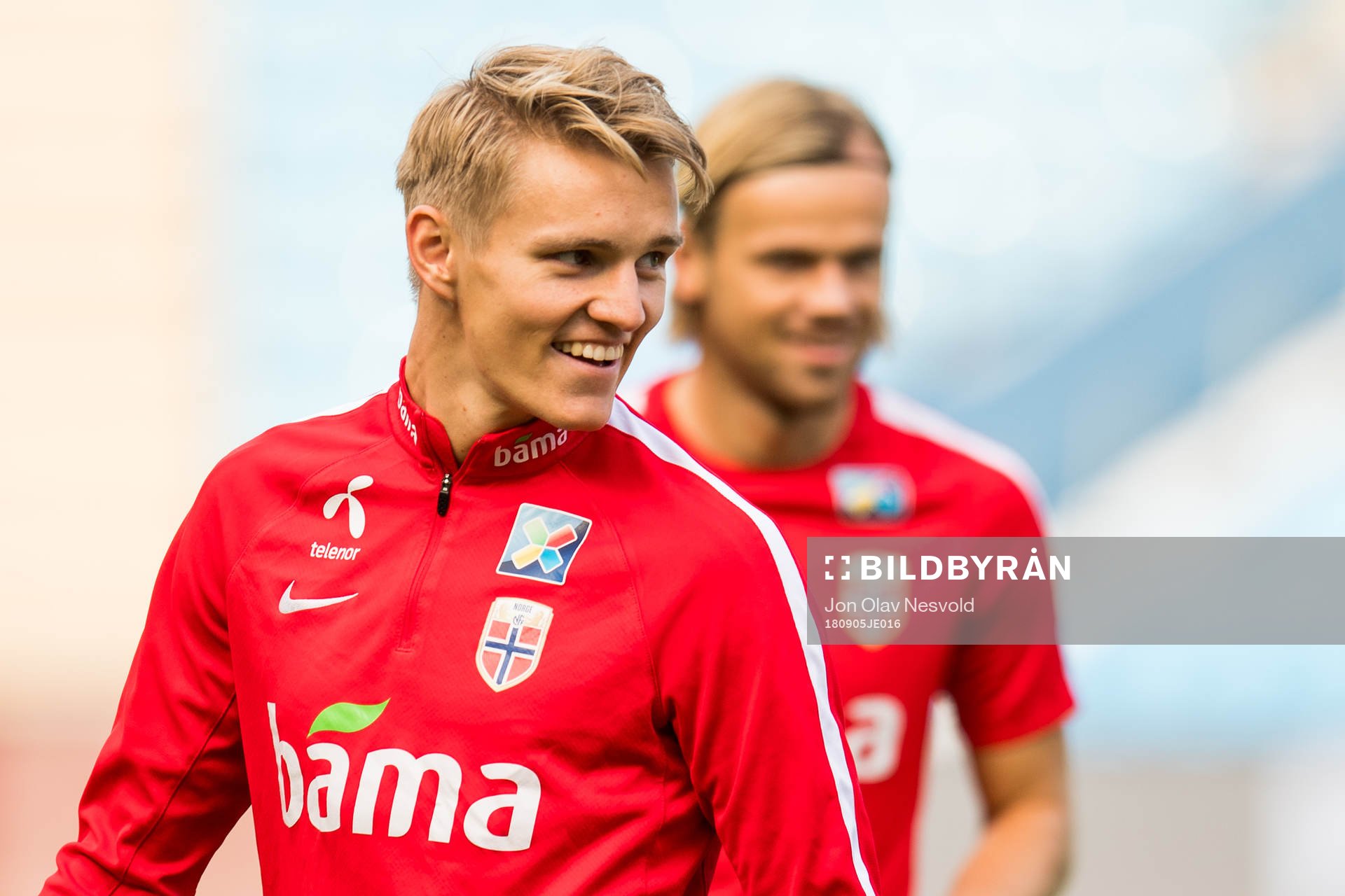 Martin Ødegaard and Iver Fossum of Norway