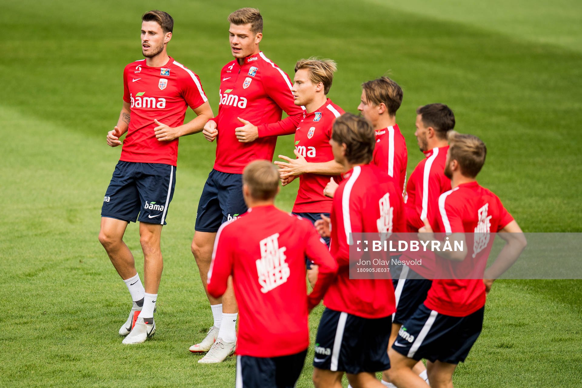 Håvard Nordtveit, Alexander Sørloth and Jonas Svensson of