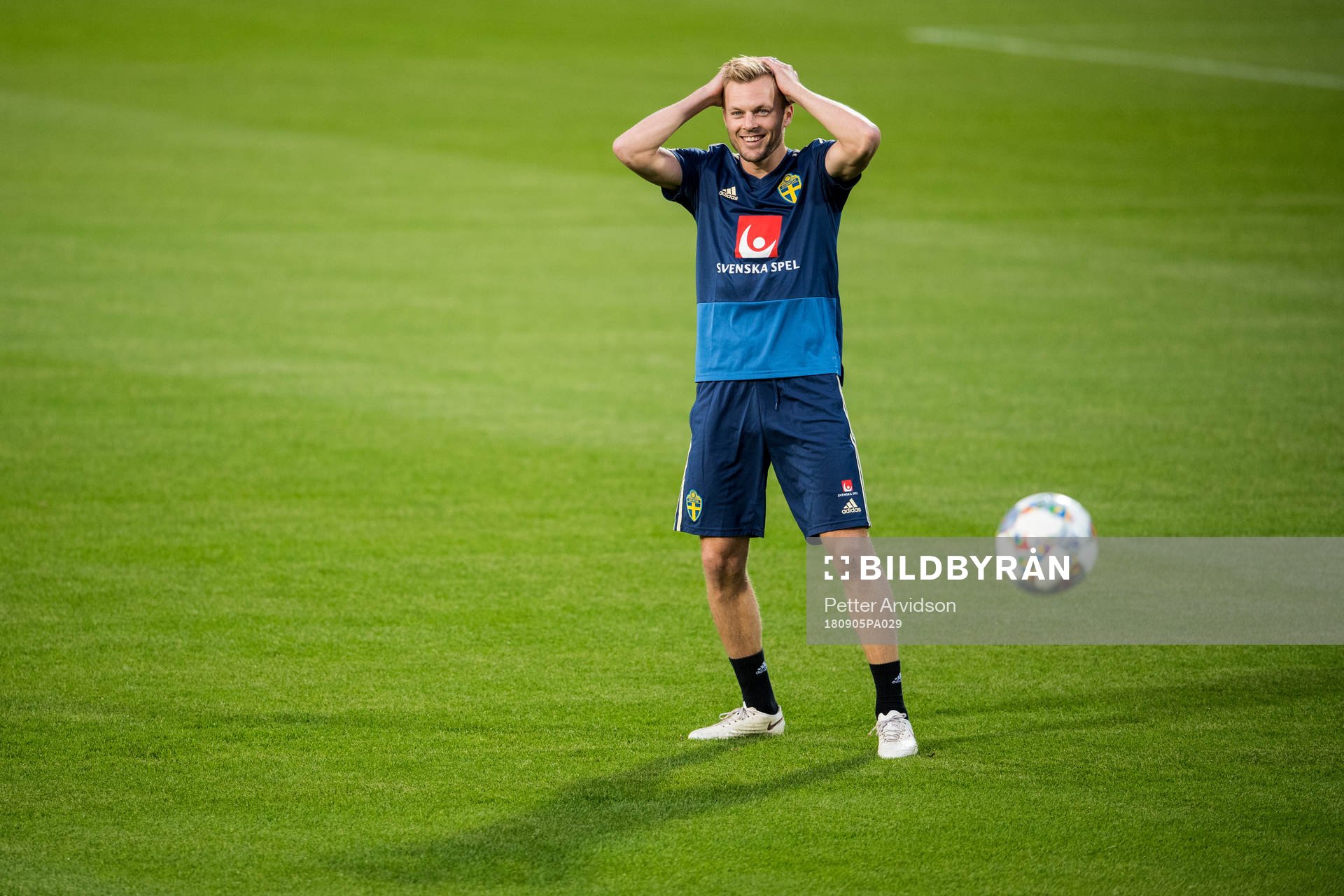 Sebastian Larsson of the Swedish national football team at