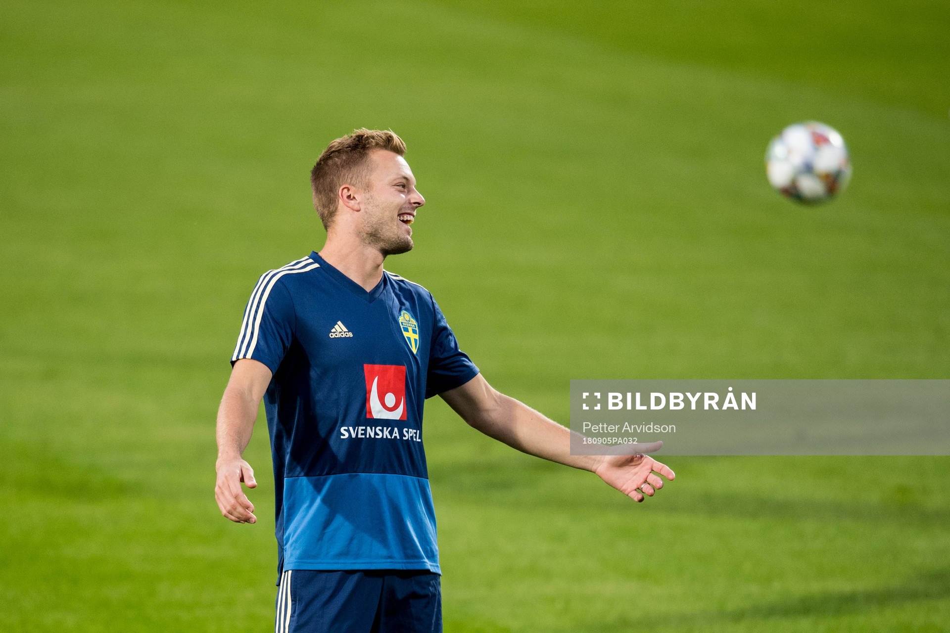 Sebastian Larsson of the Swedish national football team at