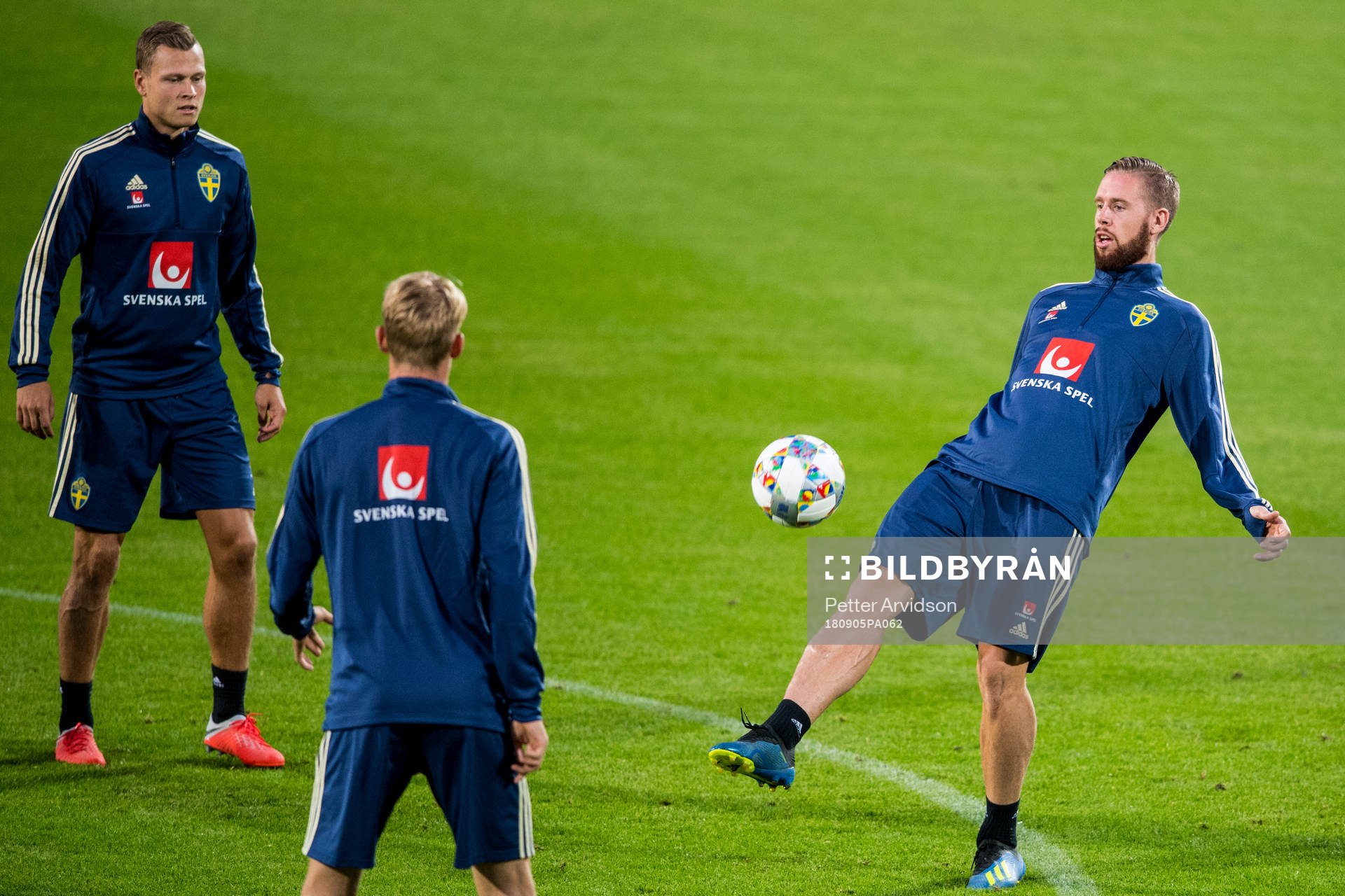 Viktor Claesson and Pontus Jansson of the Swedish national