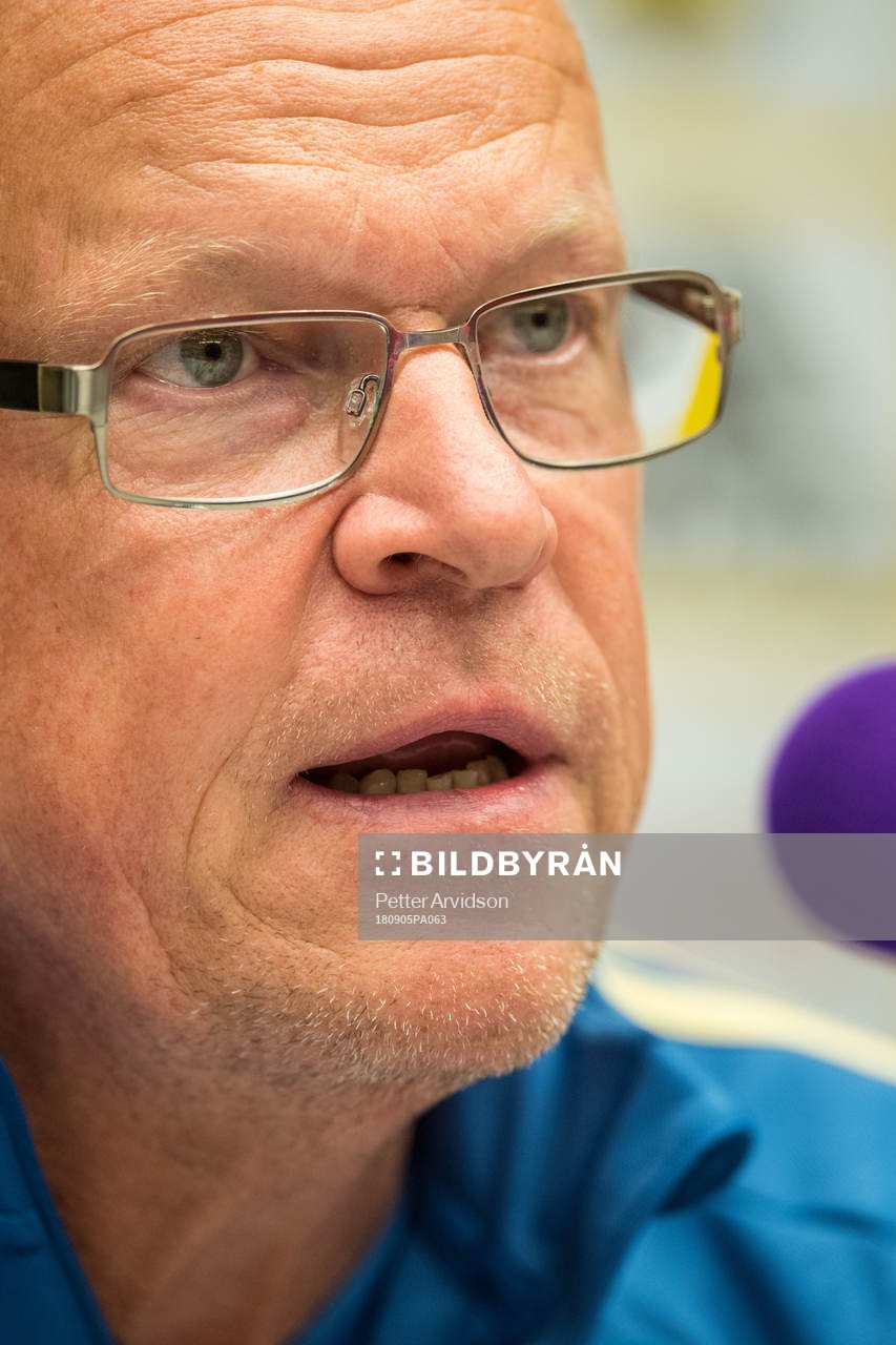 Head coach Janne Andersson of the Swedish national football