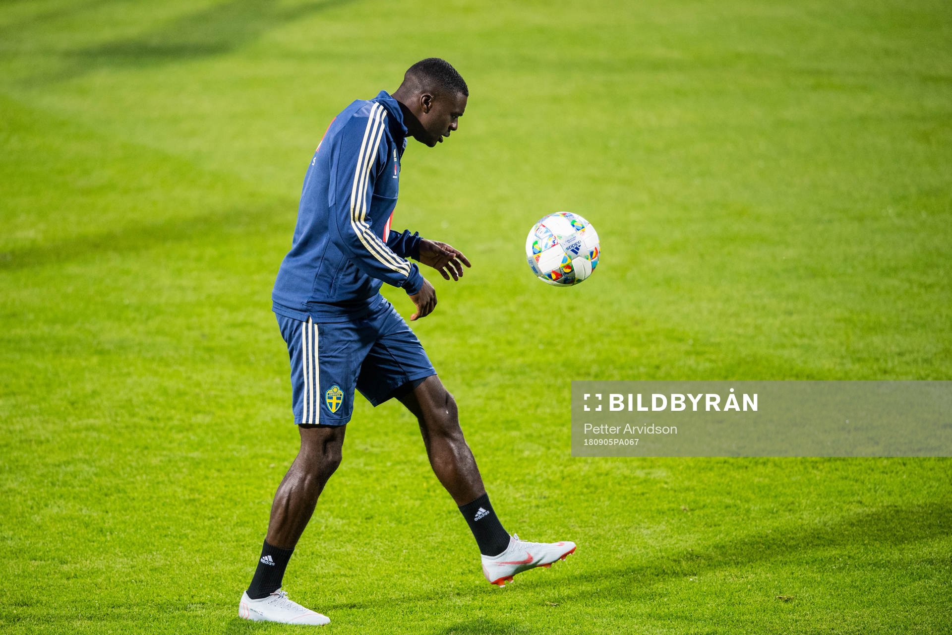 Ken Sema of the Swedish national football team at a