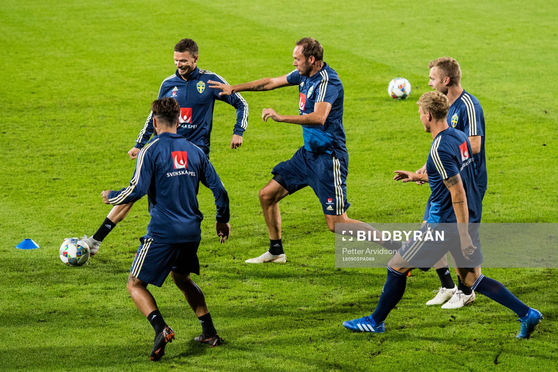 Marcus Berg and Andreas Granqvist of the Swedish national
