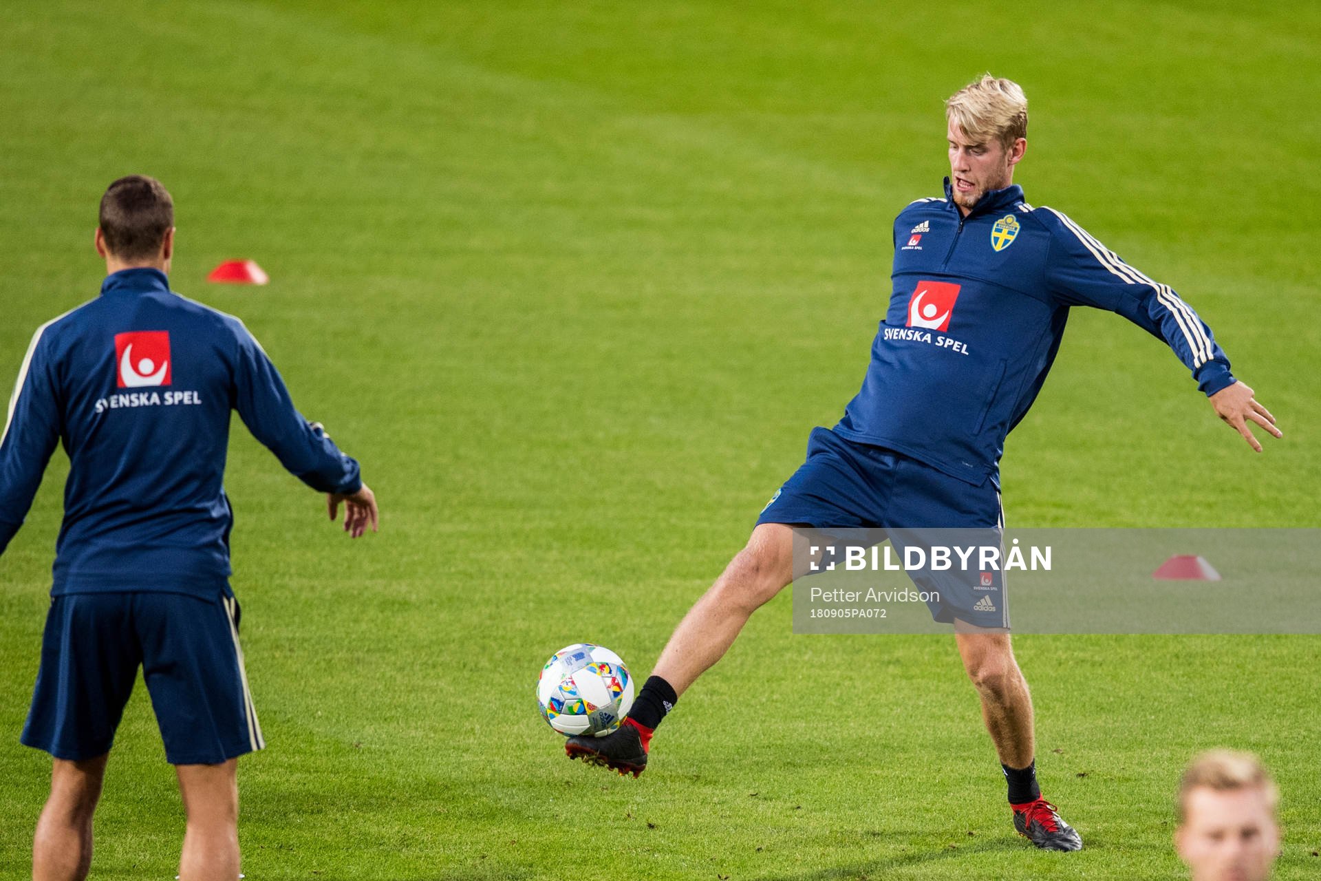 Filip Helander of the Swedish national football team at a