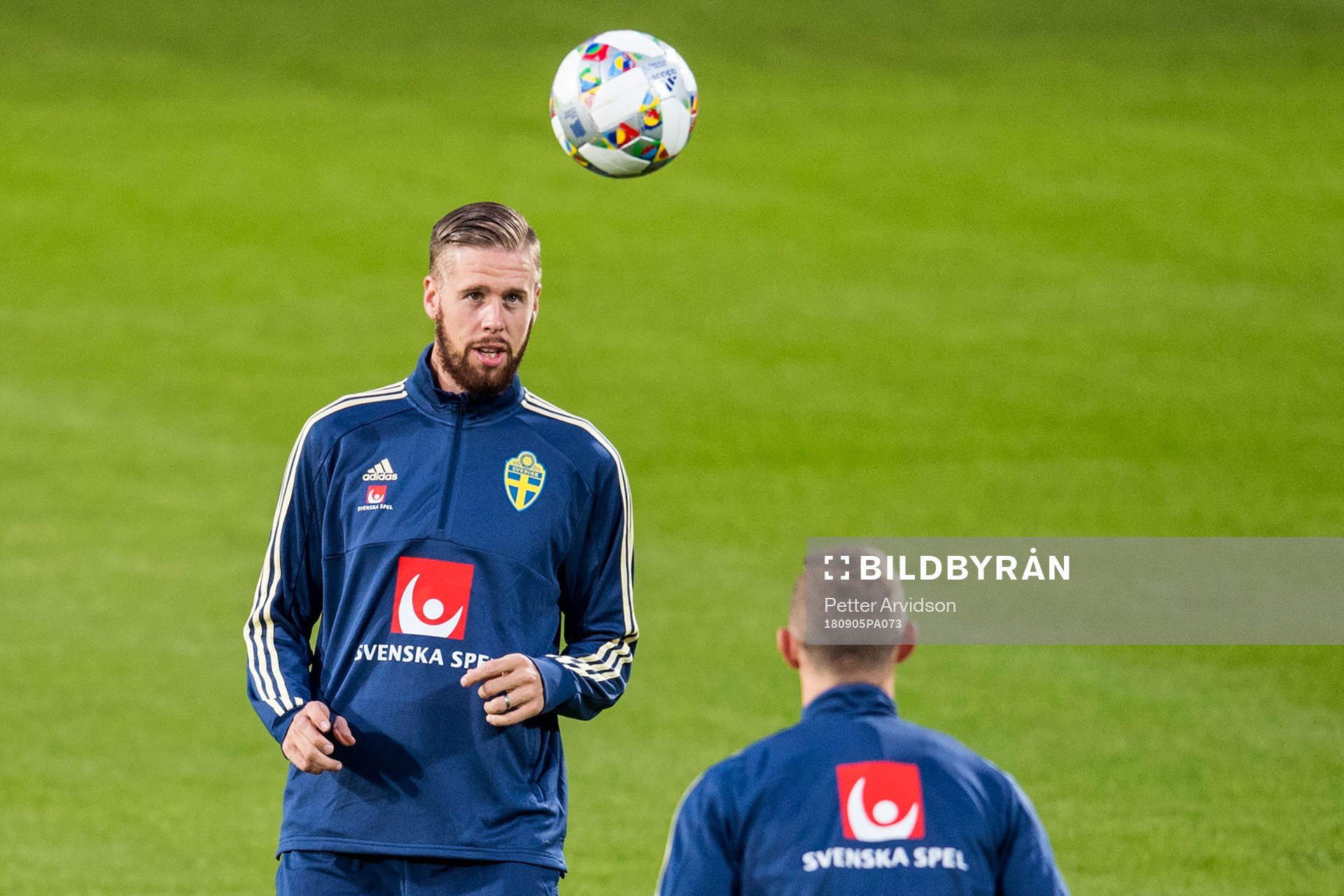 Pontus Jansson of the Swedish national football team at a