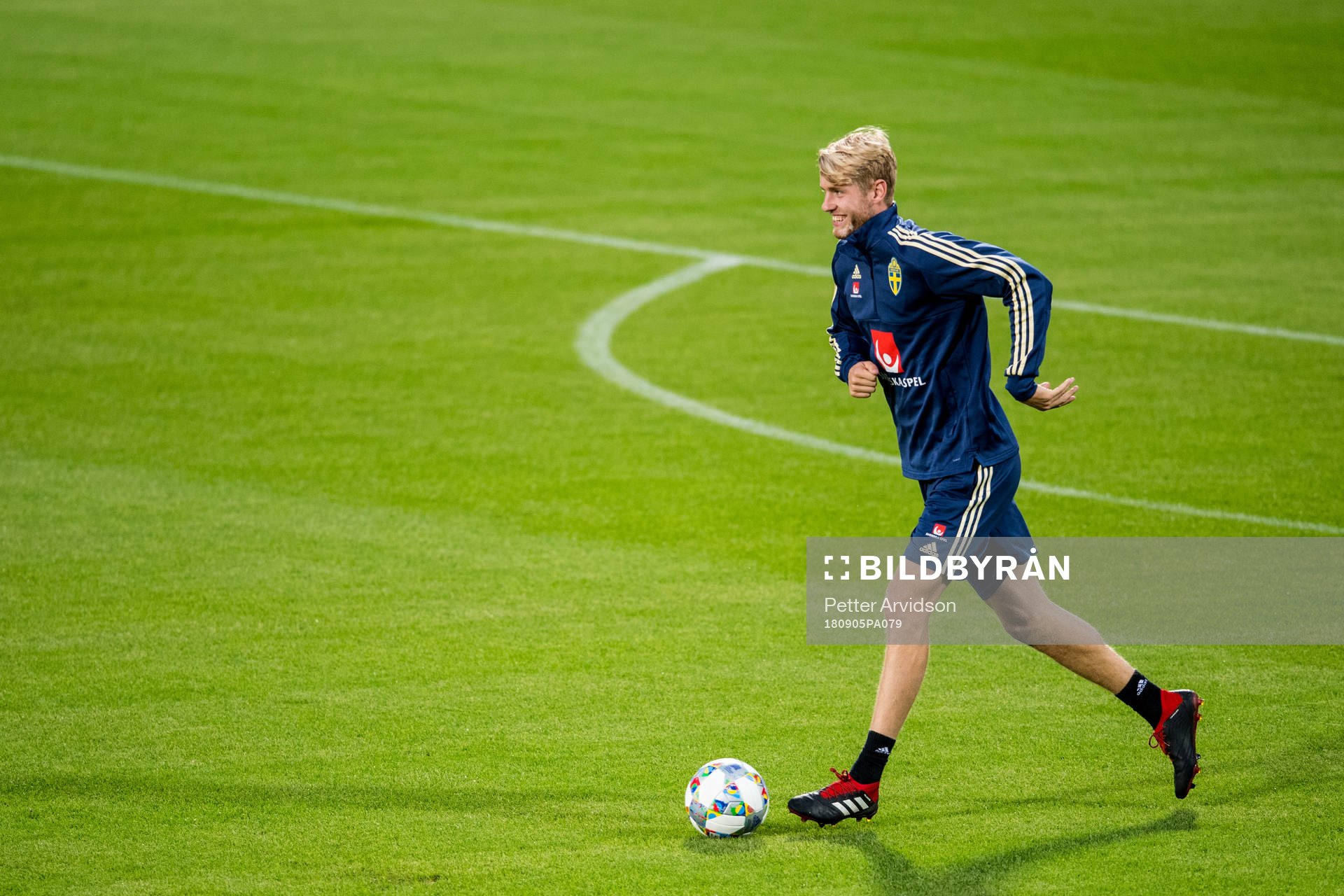 Filip Helander of the Swedish national football team at a