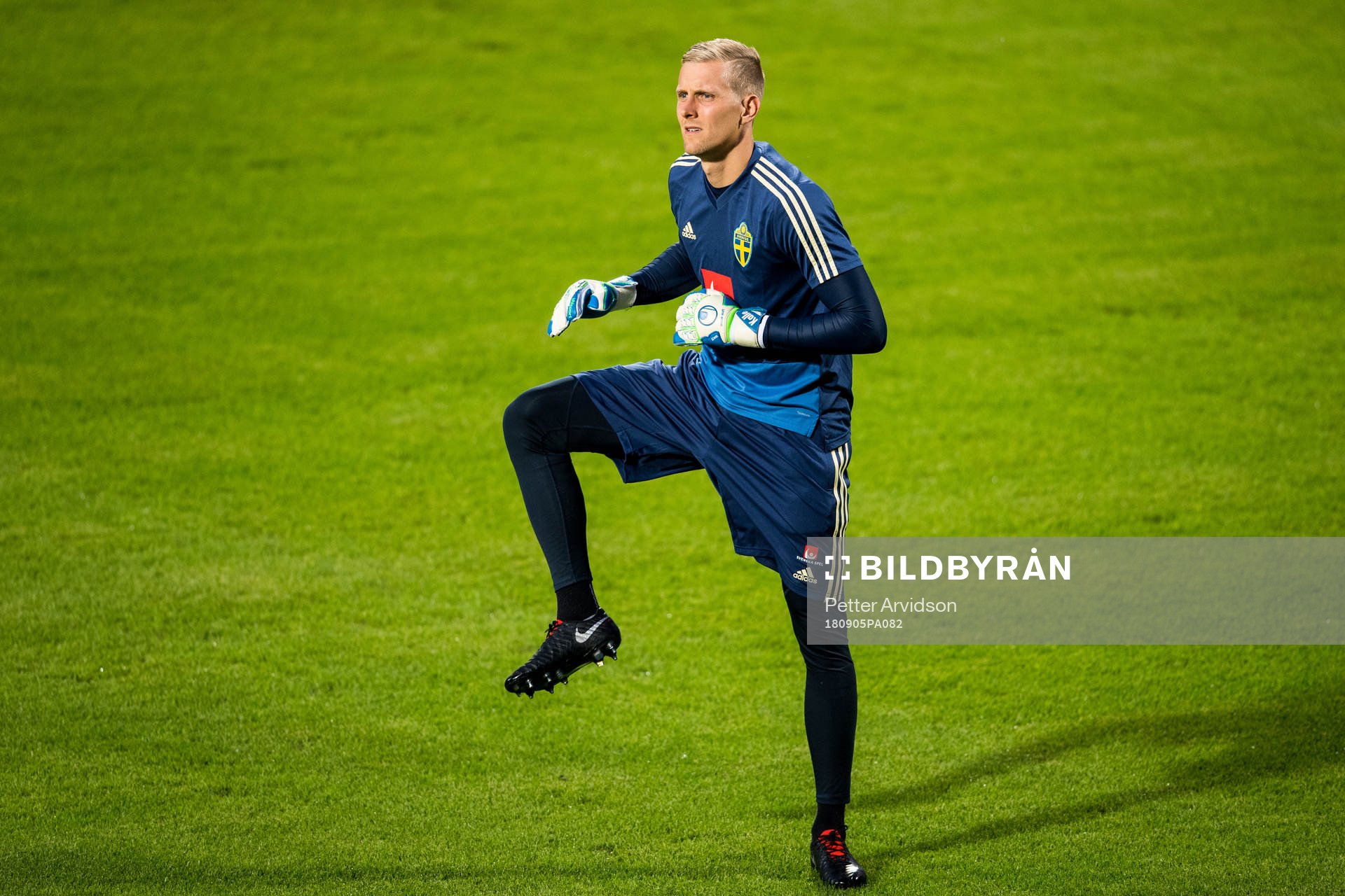 Goalkeeper Karl-Johan Johnsson of the Swedish national