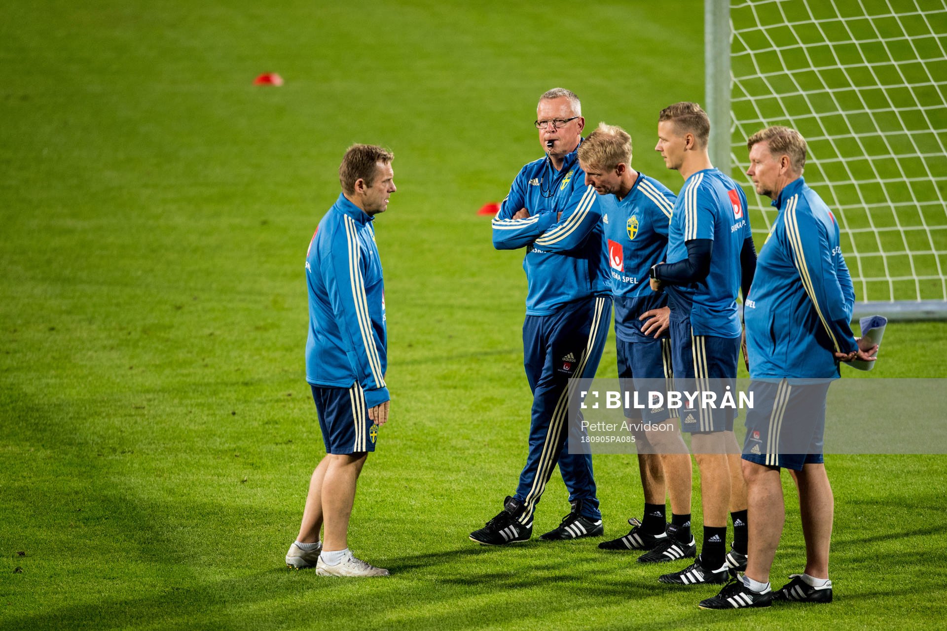 Performance Manager Paul Balsom, head coach Janne