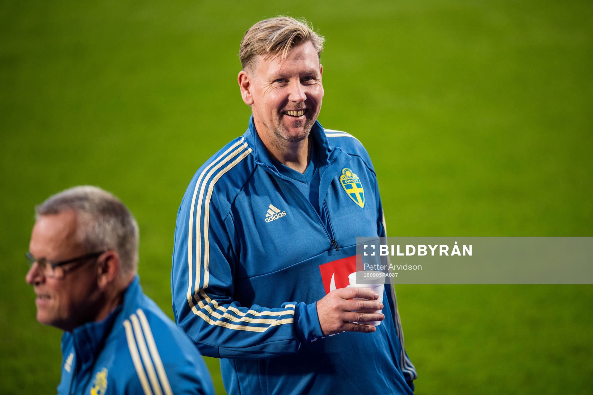Assistant coach Peter Wettergren and head coach Janne