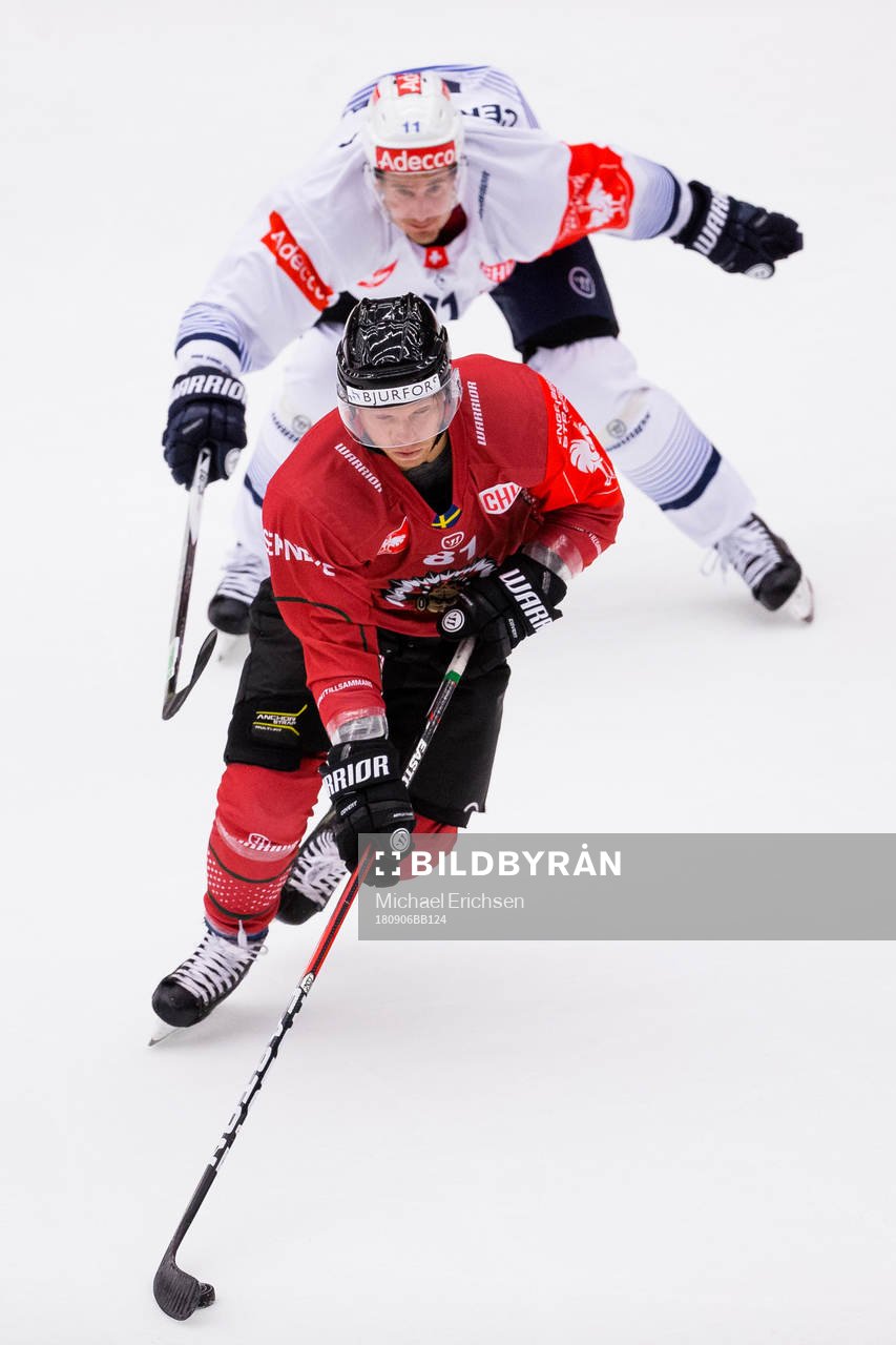 Ryan Lasch of Frölunda and Roman Cervenka of Zürich