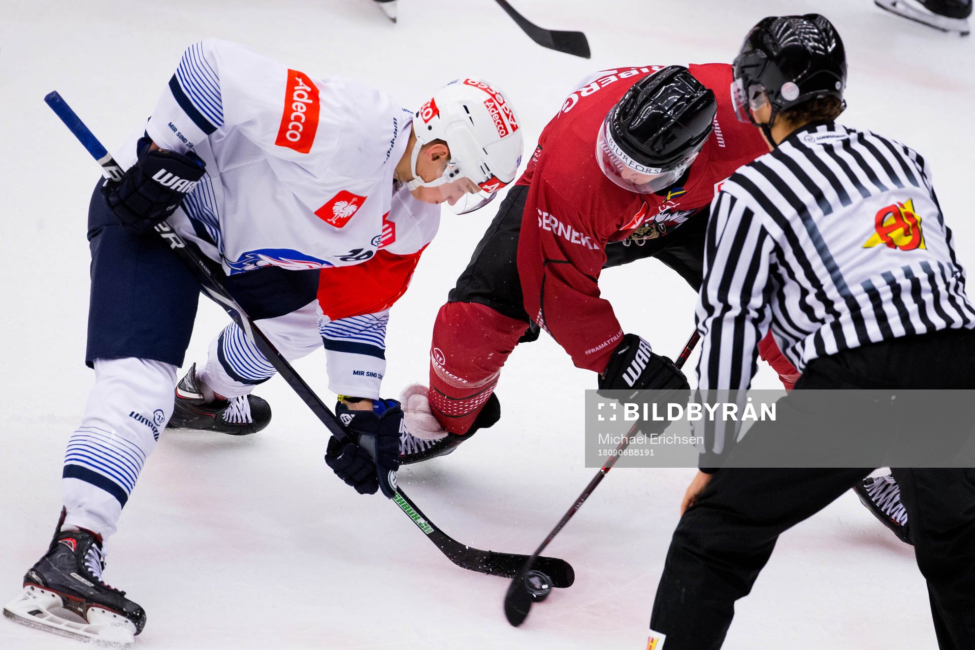 Raphael Prassl of Zürich and Max Friberg of Frölunda