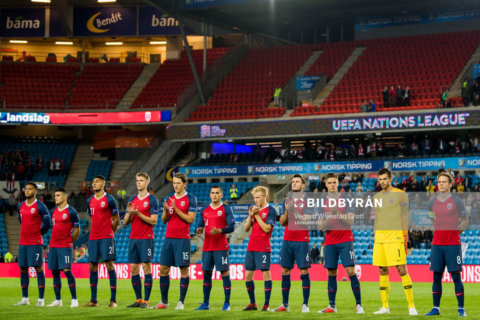 The Norwegian starting eleven Joshua King, Mohamed