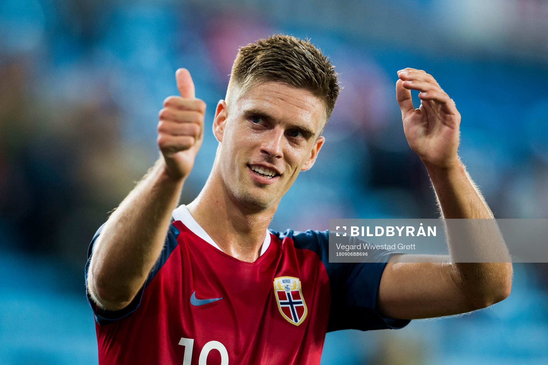 Markus Henriksen of Norway celebrates