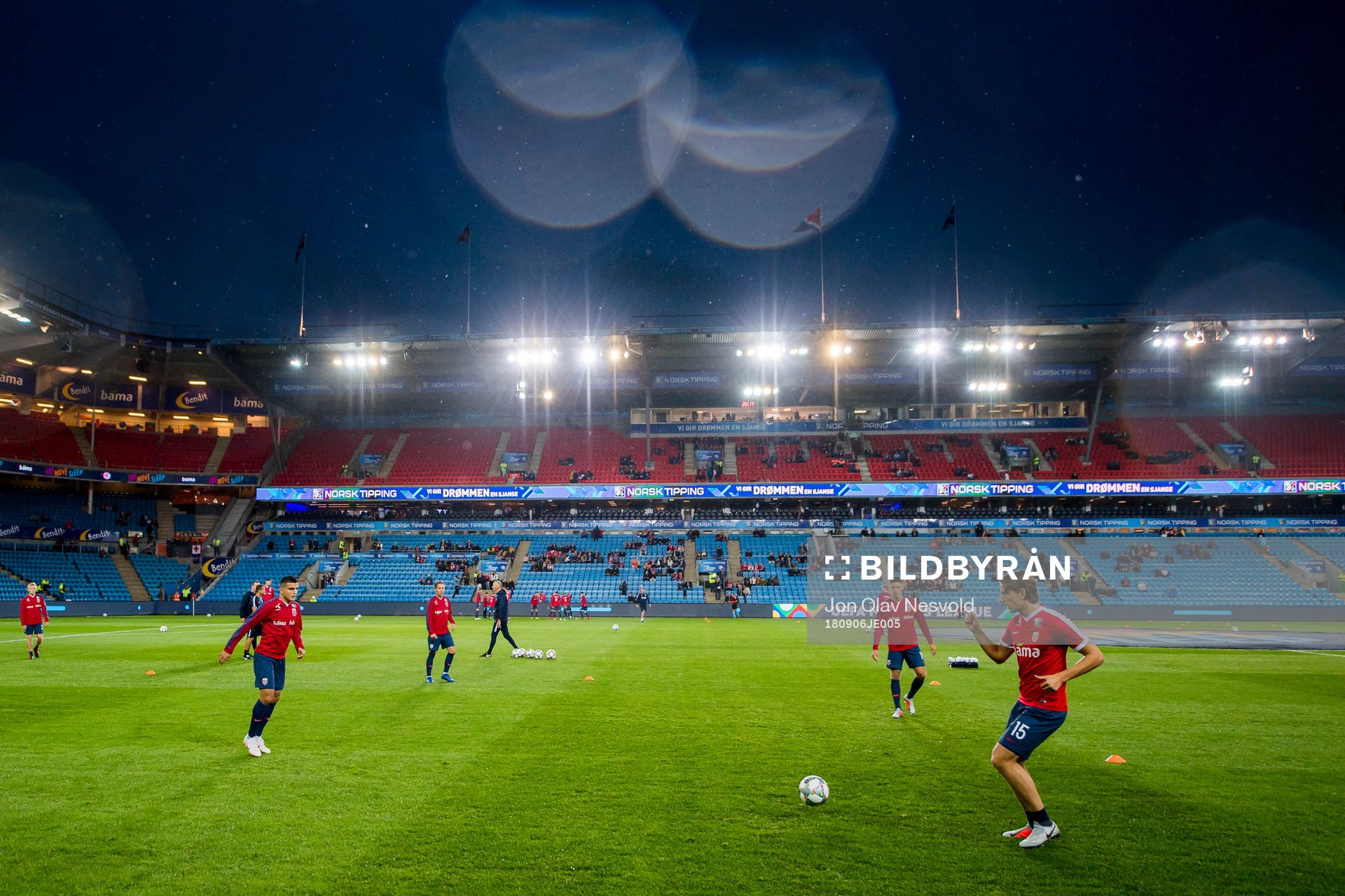 Omar Elabdellaoui and Sander Berge of Norway