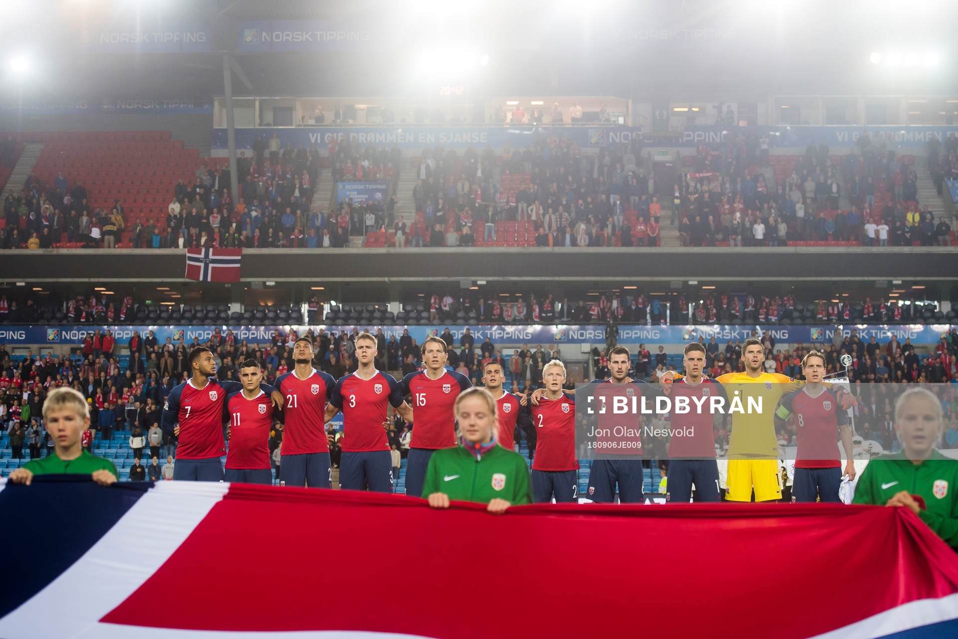 The Norwegian starting eleven Joshua King, Mohamed