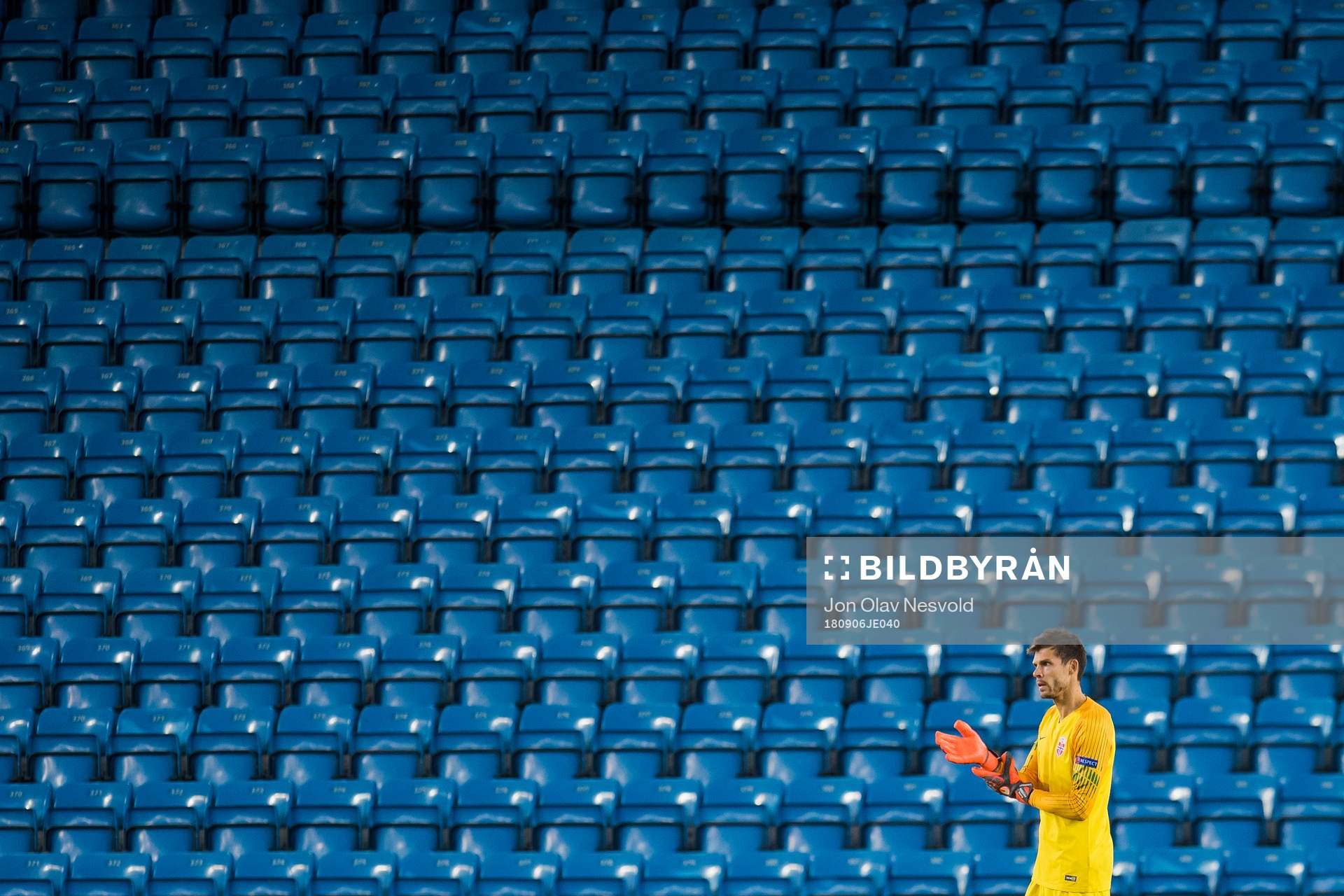 Goalkeeper Rune Almenning Jarstein of Norway