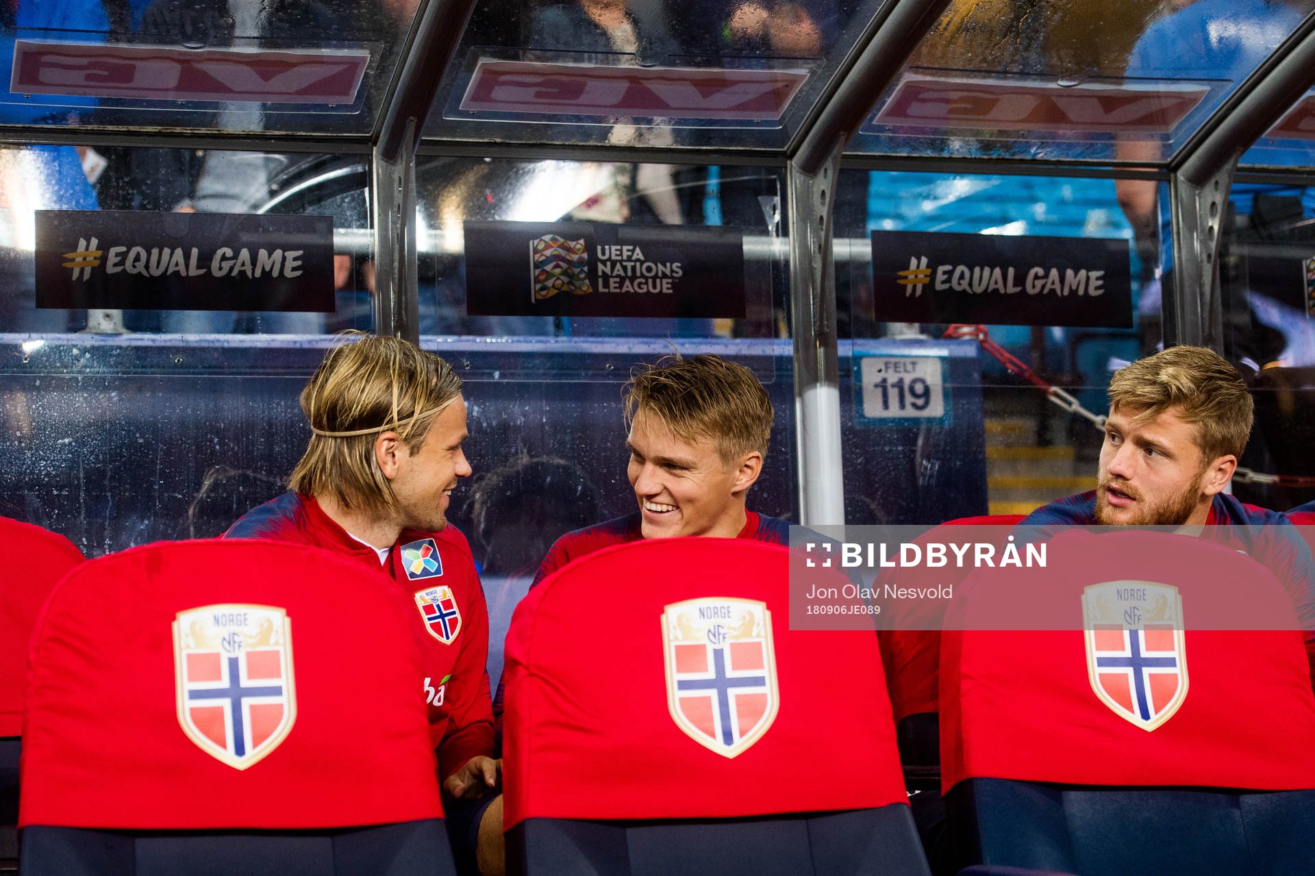 Iver Fossum, Martin Ødegaard and Fredrik Midtsjø