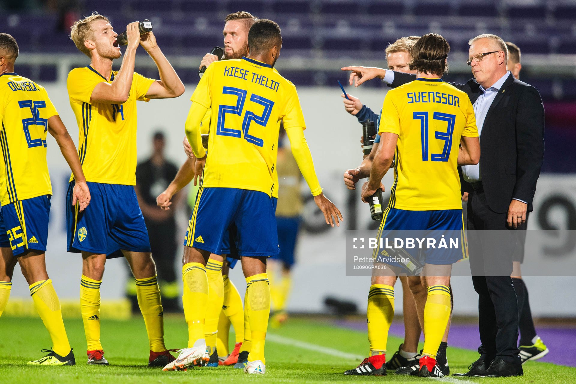Filip Helander, Isaac Kiese Thelin and Gustav Svensson