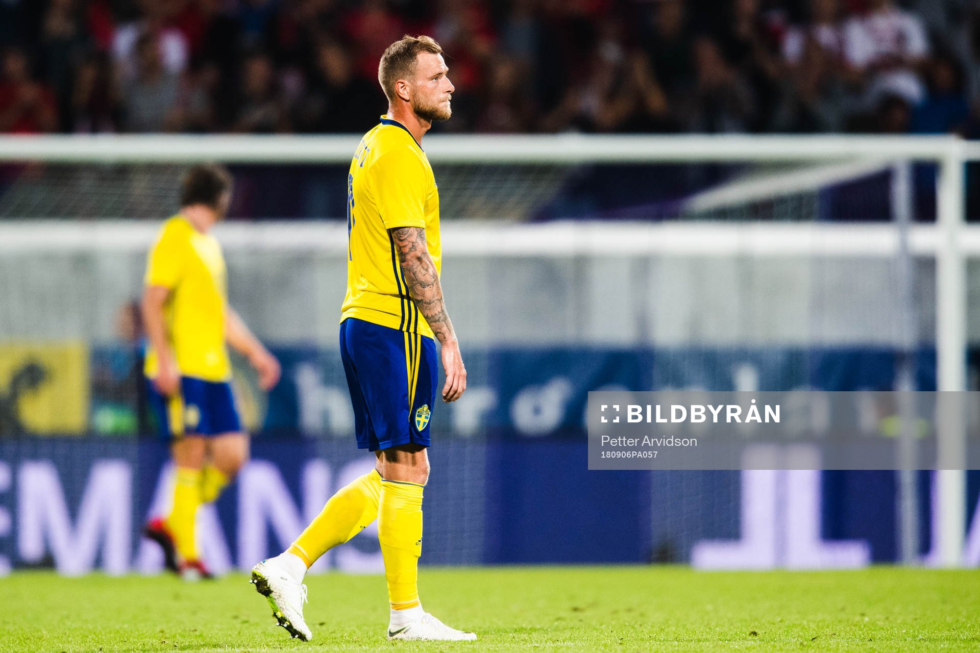 John Guidetti of Sweden looks dejected
