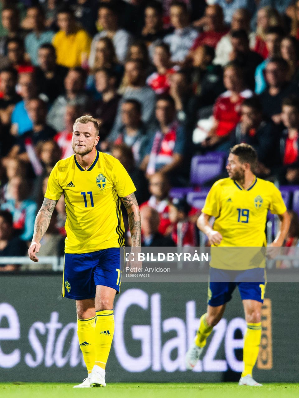 John Guidetti of Sweden looks dejected