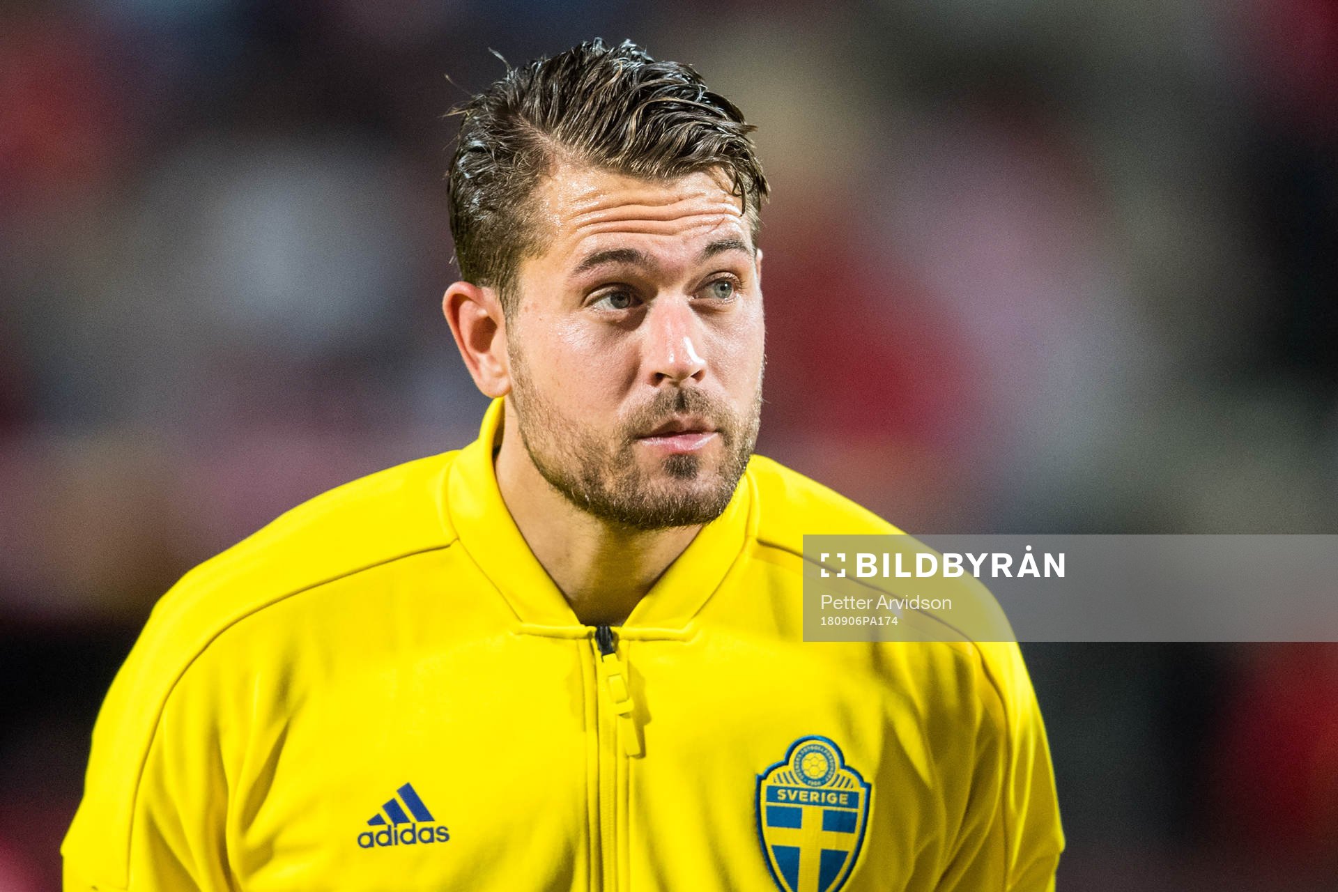 Goalkeeper Kristoffer Nordfeldt of Sweden prior the international friendly football match between Austria and Sweden on September 6, 2018 in Wien.