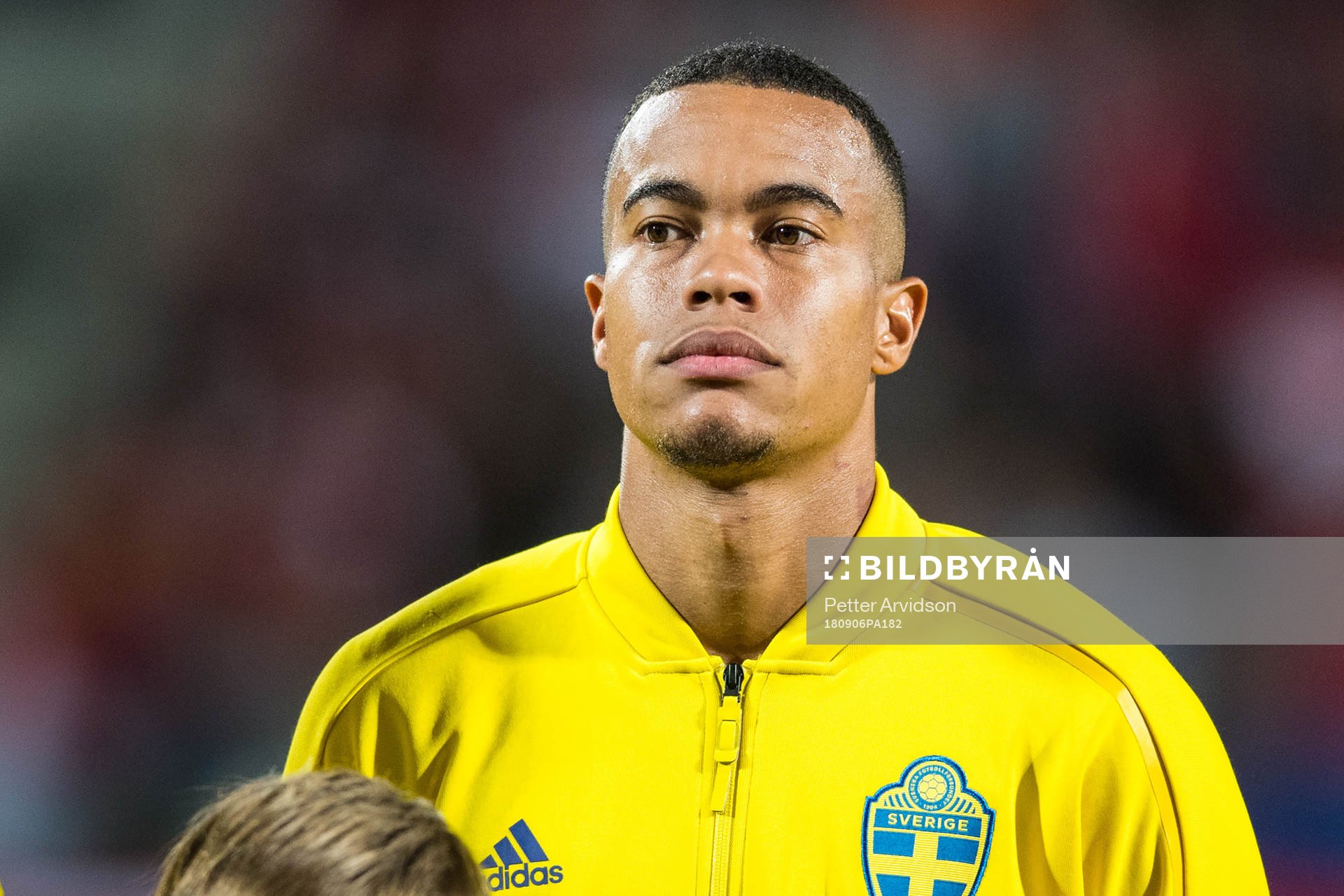 Robin Quaison of Sweden prior the international friendly football match between Austria and Sweden on September 6, 2018 in Wien.
