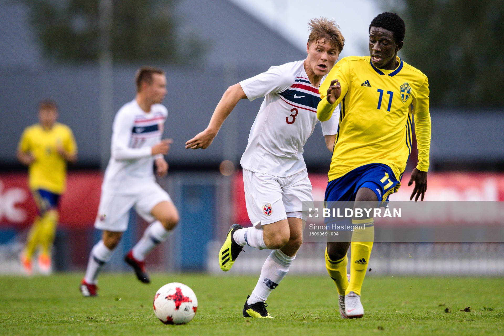 Norges Harald Martin Hauso och Sveriges Jack Lahne