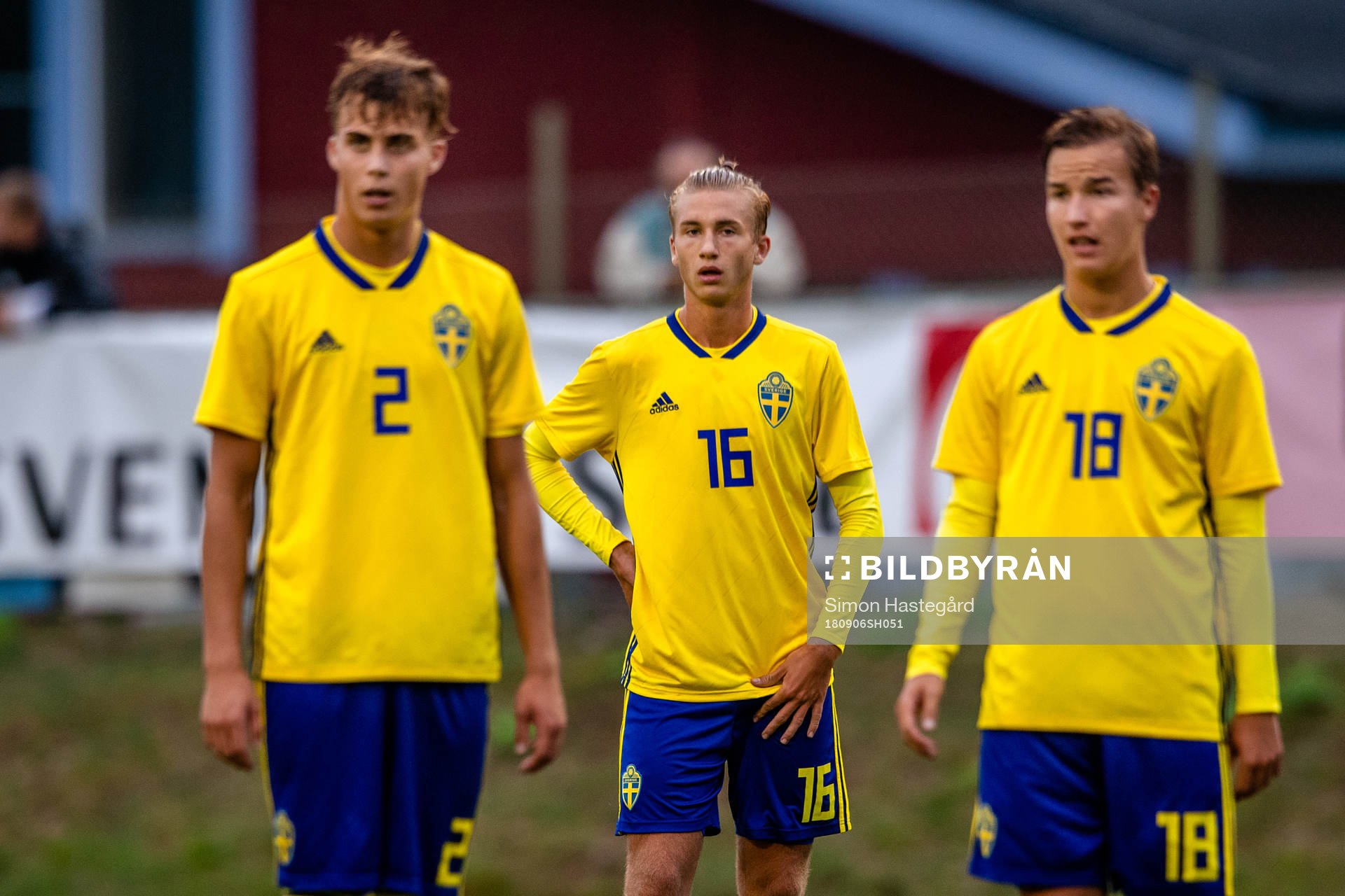 Sveriges Isac Larsson , Benjamin Nygren och Hampus Svensson