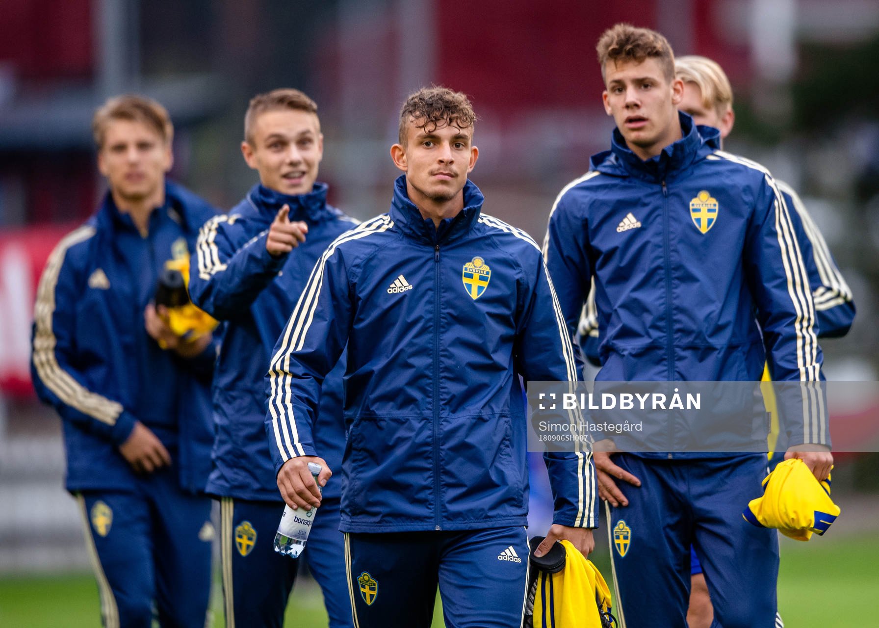 Sveriges Oliver Verona Grönberg före P17-landskampen i
