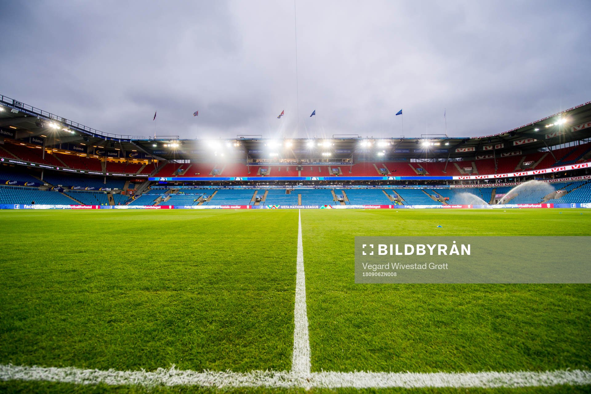 General view of Ullevaal stadion the Nations League match