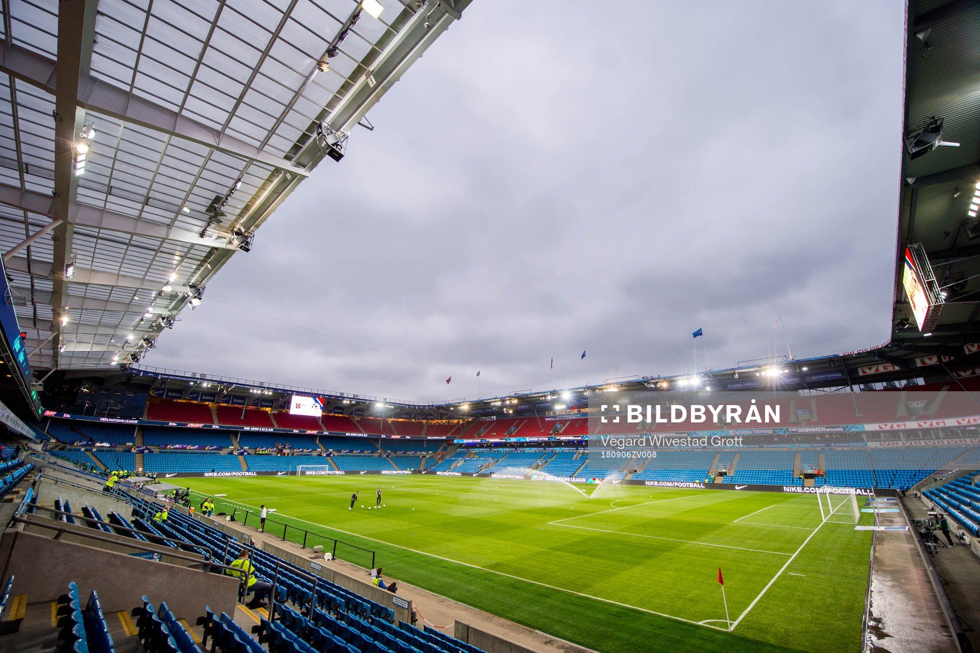 General view of Ullevaal stadion the Nations League match
