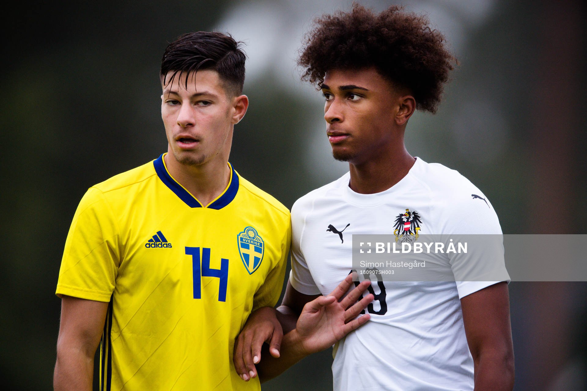 Sveriges Kevin Yakob och Österrikes Emanuel Aiwu