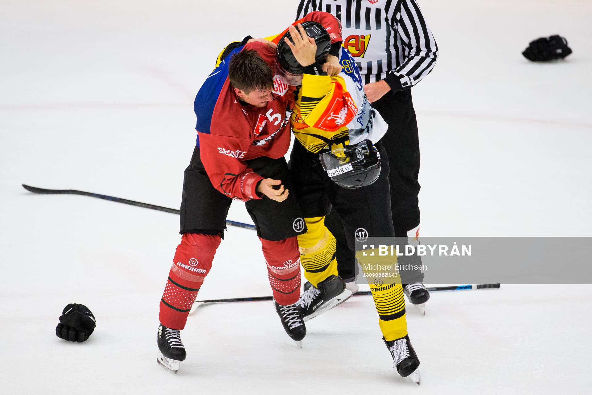 Chay Genoway of Frölunda and Peter Schneider of Vienna in