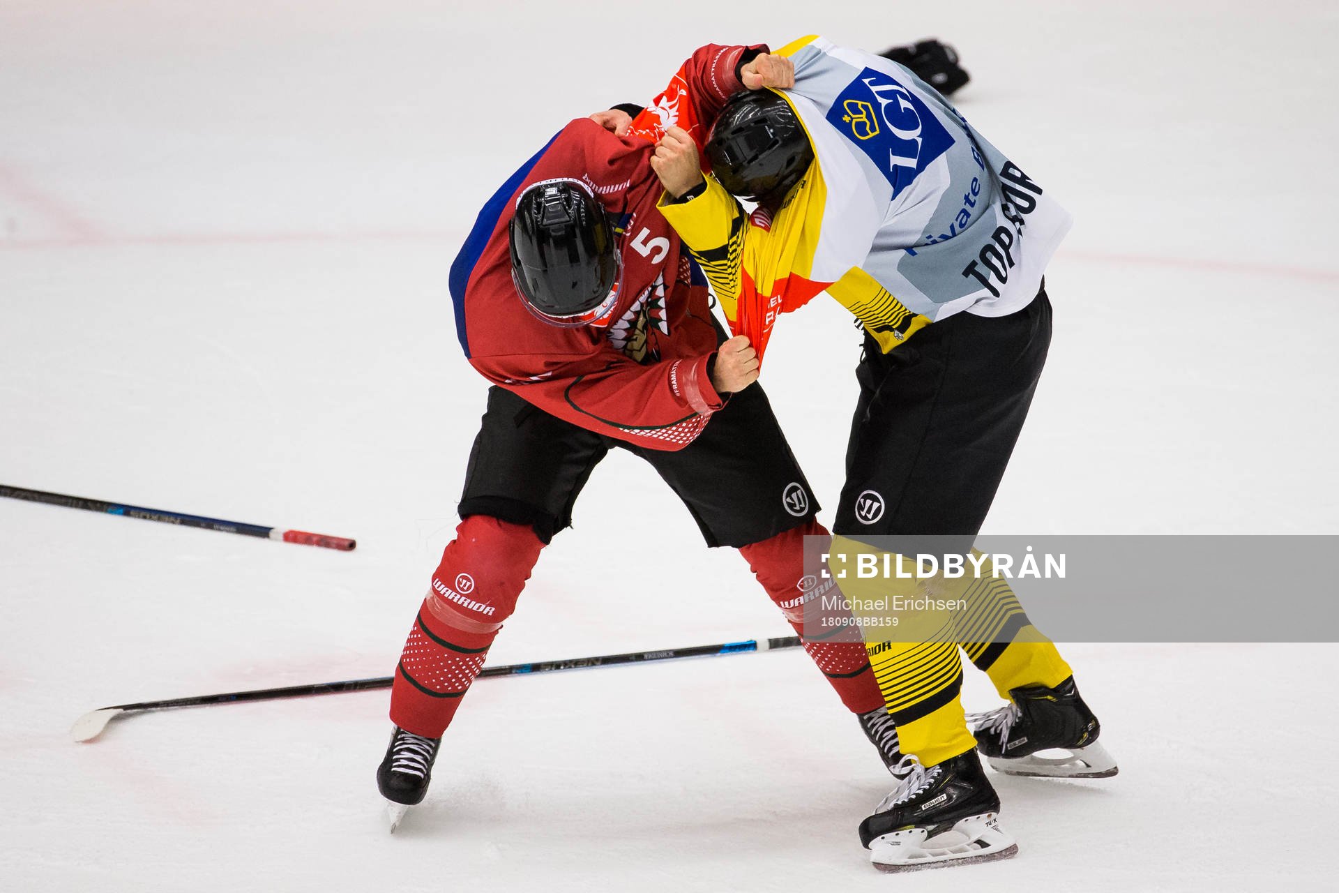 Chay Genoway of Frölunda and Peter Schneider of Vienna in