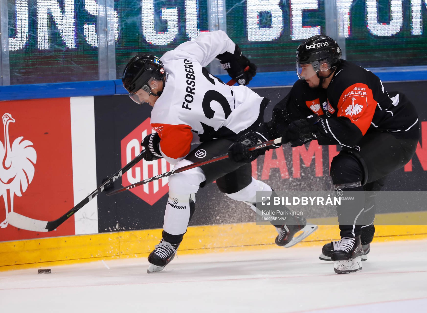 Christoffer Forsberg #23, Malmö Redhawks and Elmeri Eronen