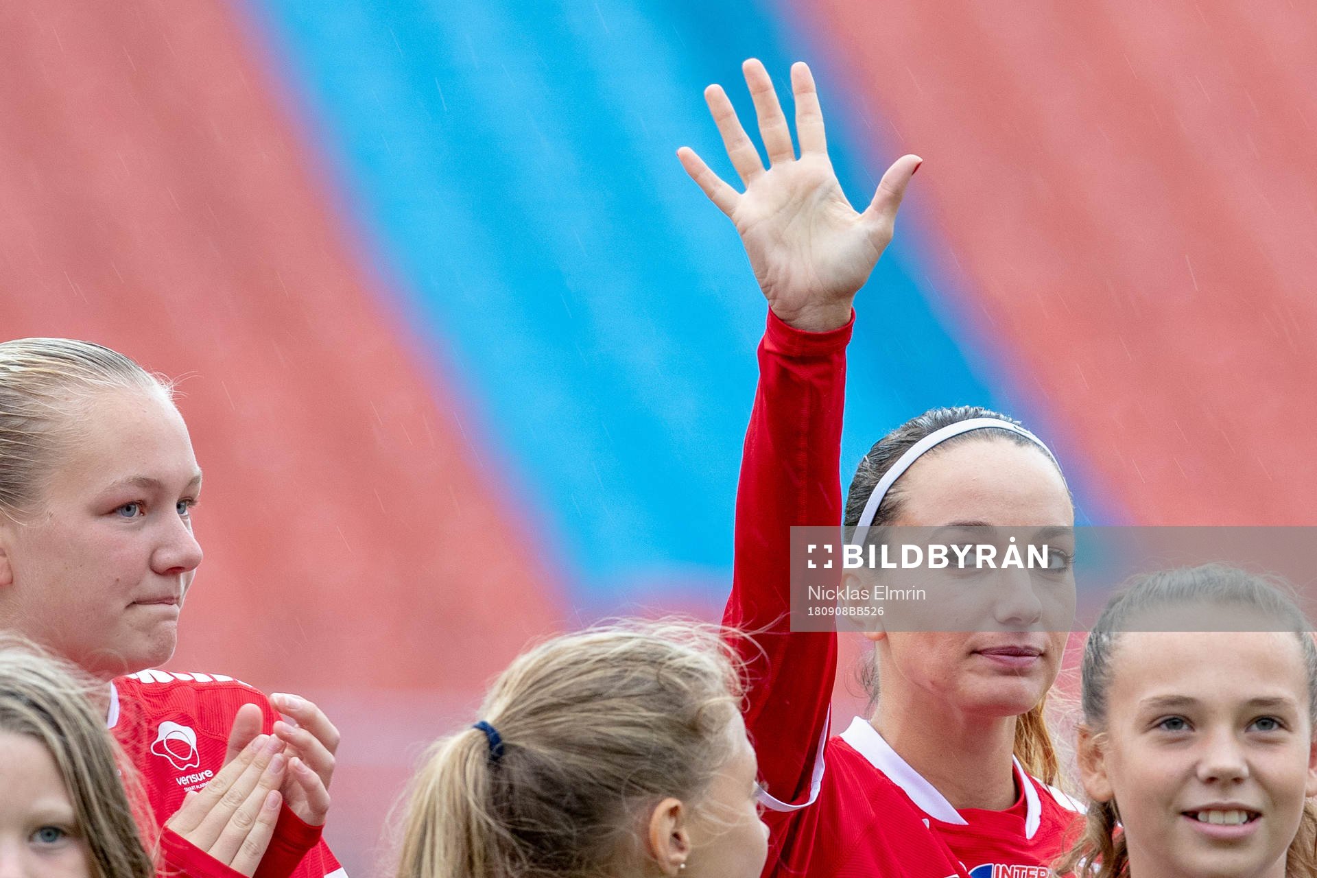 under fotbollsmatchen i Damallsvenskan mellan