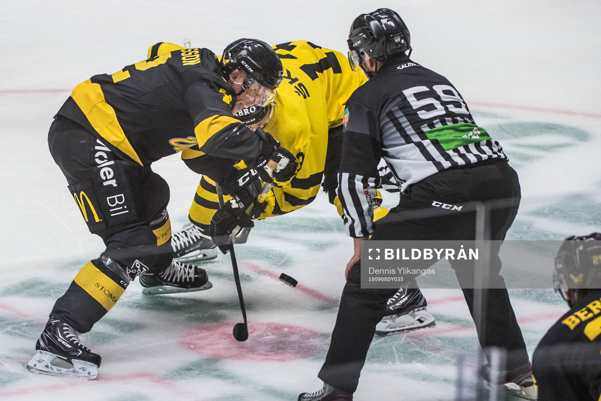 Tekning mellan Johan Skinnars och Eric Castonguay