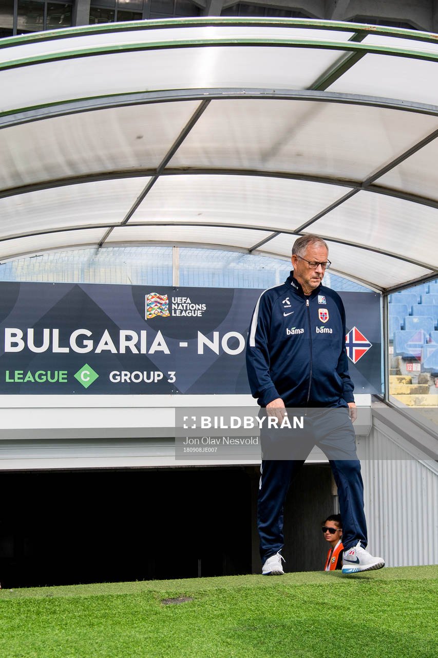 Lars Lagerbäck, head coach of Norway